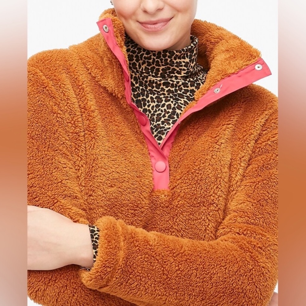 J. Crew Teddy Sherpa Pullover NWT